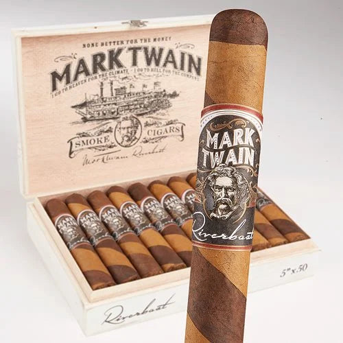 Single Mark Twain Riverboat Toro Maduro 6x50